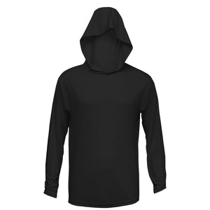 Black Hooded Shirt Front Youth