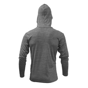 Heather Gray Hooded Shirt Back Youth