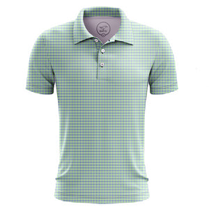 Uptown Youth Green and Blue Tattersall Polo